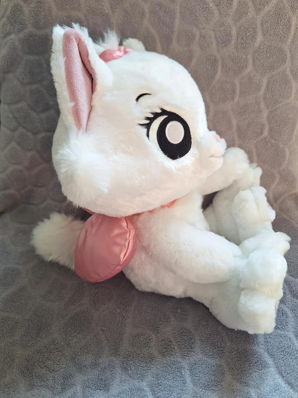 Doudou Disney – Lapin Blanc – Nœud Rose – dès la naissance – photo 6